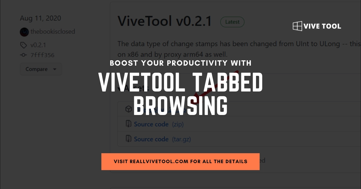 Vivetools tabbed browsing