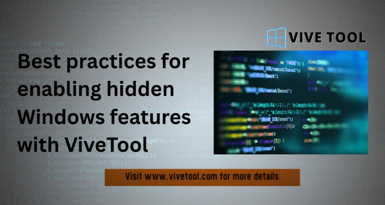 Best practices for enabling hidden Windows features with ViveTool